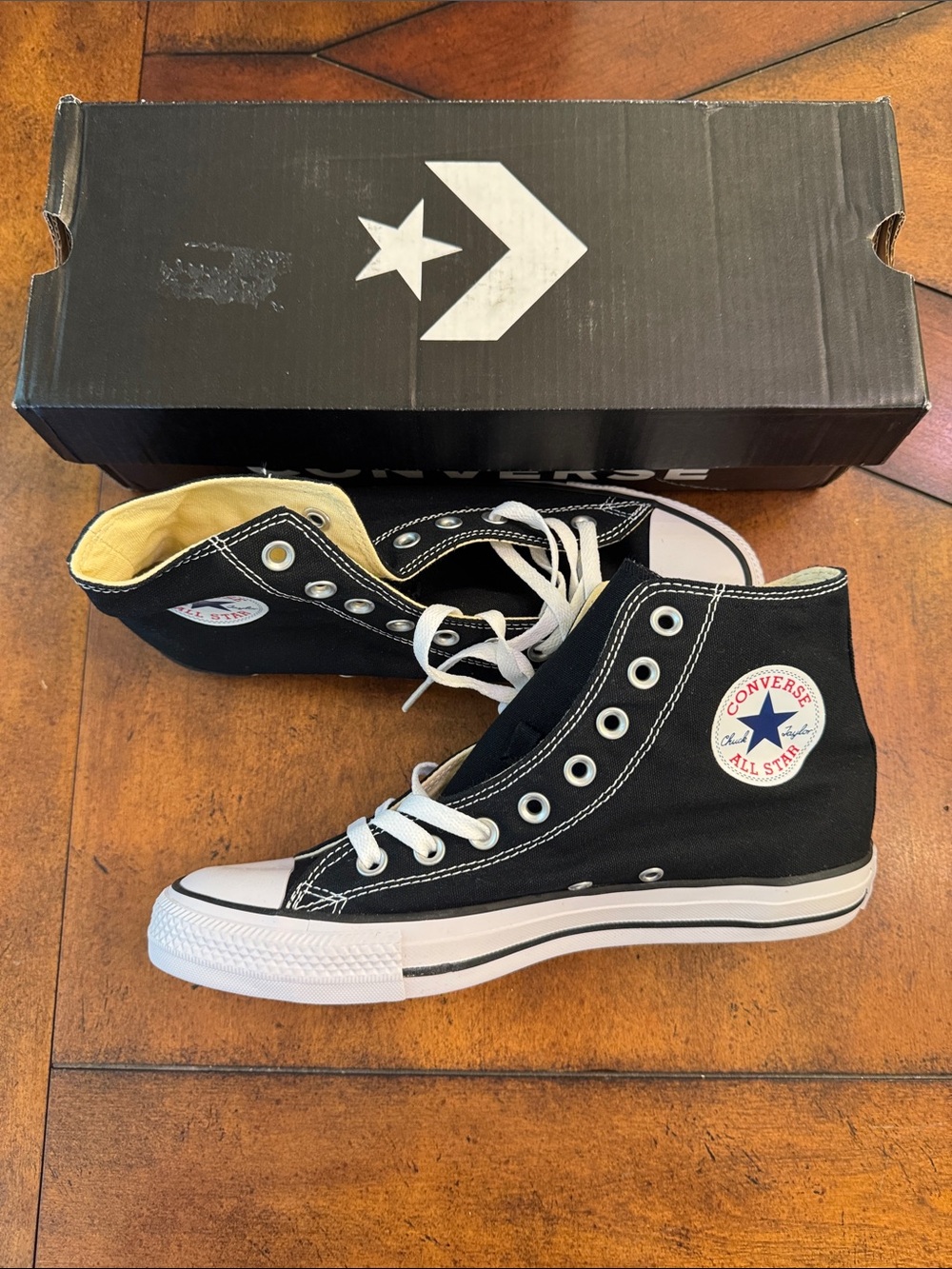Converse Black & White High Top Sneakers